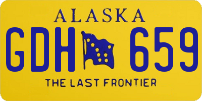 AK license plate GDH659