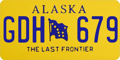 AK license plate GDH679