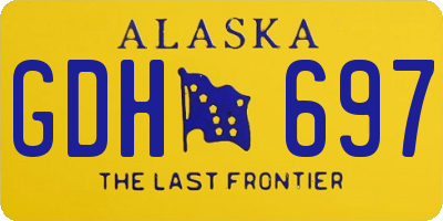 AK license plate GDH697