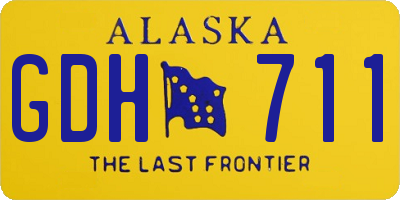 AK license plate GDH711