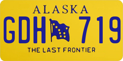 AK license plate GDH719