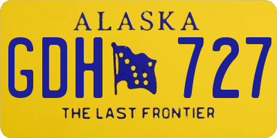 AK license plate GDH727