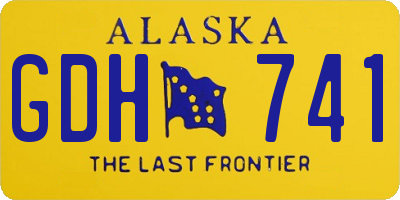 AK license plate GDH741