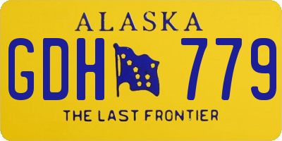 AK license plate GDH779