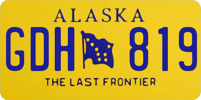 AK license plate GDH819