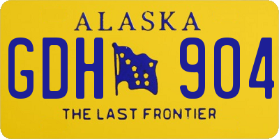 AK license plate GDH904