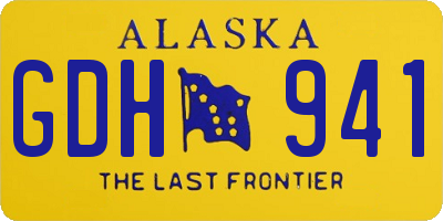 AK license plate GDH941
