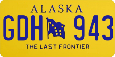 AK license plate GDH943