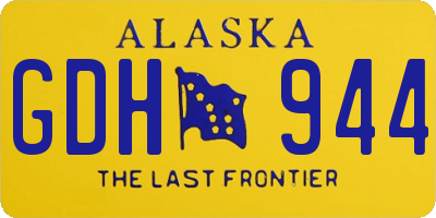AK license plate GDH944