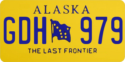 AK license plate GDH979