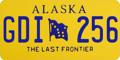 AK license plate GDI256