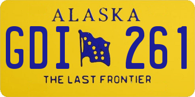 AK license plate GDI261