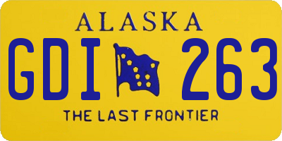 AK license plate GDI263