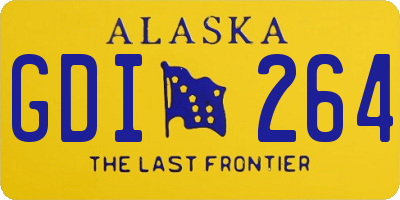 AK license plate GDI264