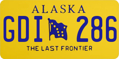 AK license plate GDI286