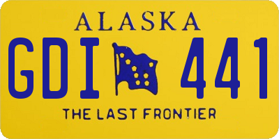 AK license plate GDI441