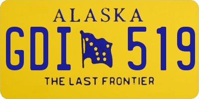 AK license plate GDI519