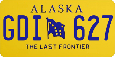 AK license plate GDI627