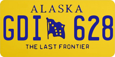 AK license plate GDI628