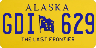 AK license plate GDI629