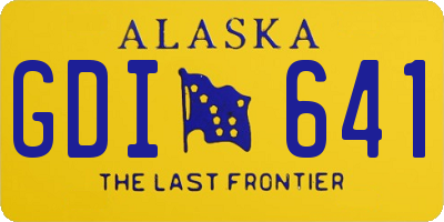 AK license plate GDI641