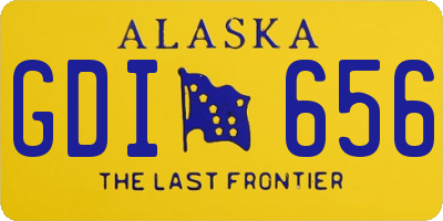 AK license plate GDI656