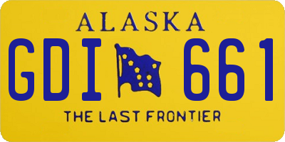 AK license plate GDI661