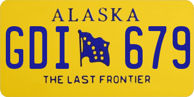 AK license plate GDI679