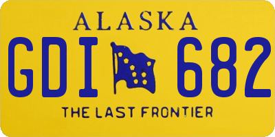 AK license plate GDI682