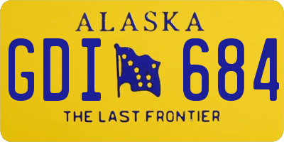 AK license plate GDI684
