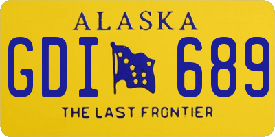 AK license plate GDI689
