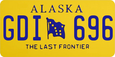 AK license plate GDI696