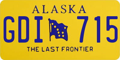 AK license plate GDI715