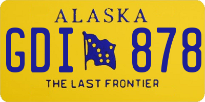 AK license plate GDI878
