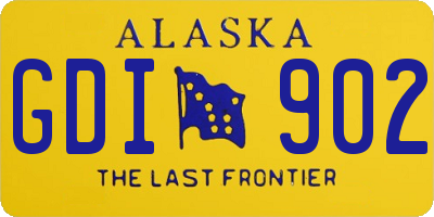 AK license plate GDI902