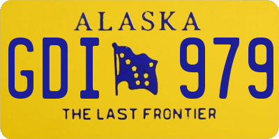 AK license plate GDI979