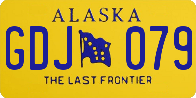 AK license plate GDJ079