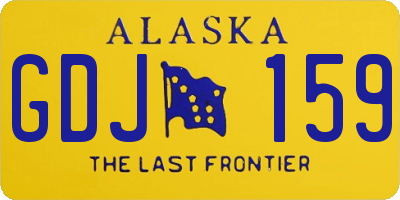 AK license plate GDJ159