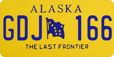 AK license plate GDJ166