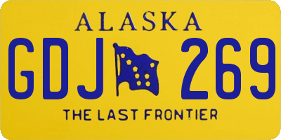 AK license plate GDJ269