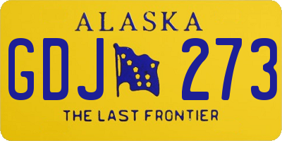 AK license plate GDJ273