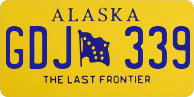 AK license plate GDJ339