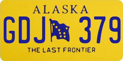 AK license plate GDJ379