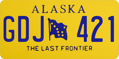 AK license plate GDJ421