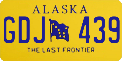 AK license plate GDJ439