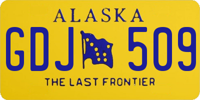 AK license plate GDJ509