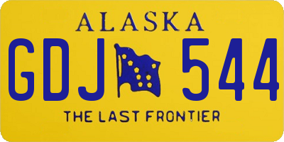 AK license plate GDJ544