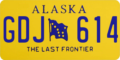 AK license plate GDJ614