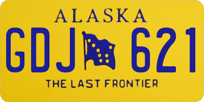 AK license plate GDJ621