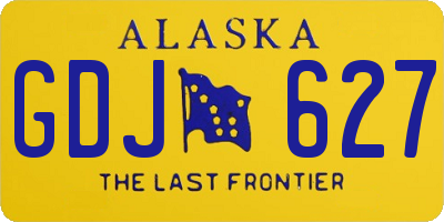 AK license plate GDJ627